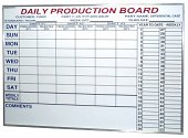 Dry Erase Schedule Board