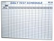 Part Test Schedule Magnetic White Board